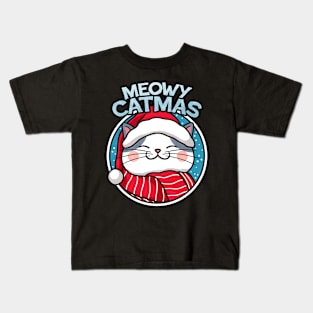 Meowy Catmas Kids T-Shirt